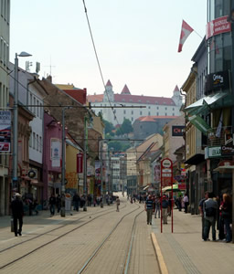 Obchodna ulica, la calle comercial de Bratislava